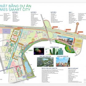 File nét tổng mặt bằng Vinhomes Smart City (file in ấn)